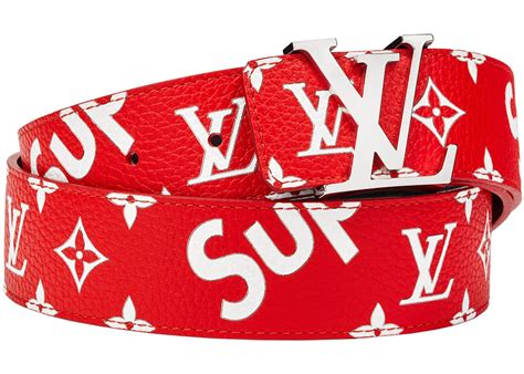 supreme lv belt|supreme initiales belt 40mm.